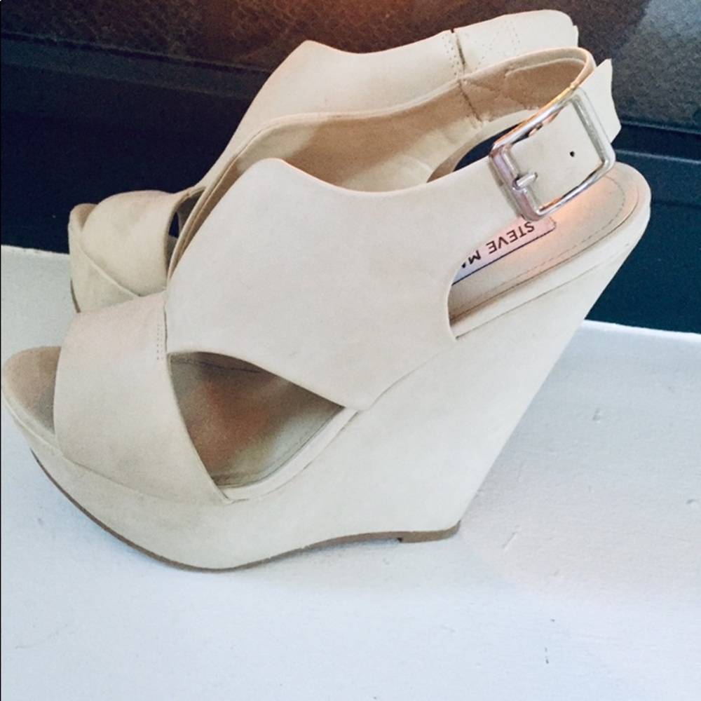 STEVE MADDEN PLATFORM WEDGE SANDALS